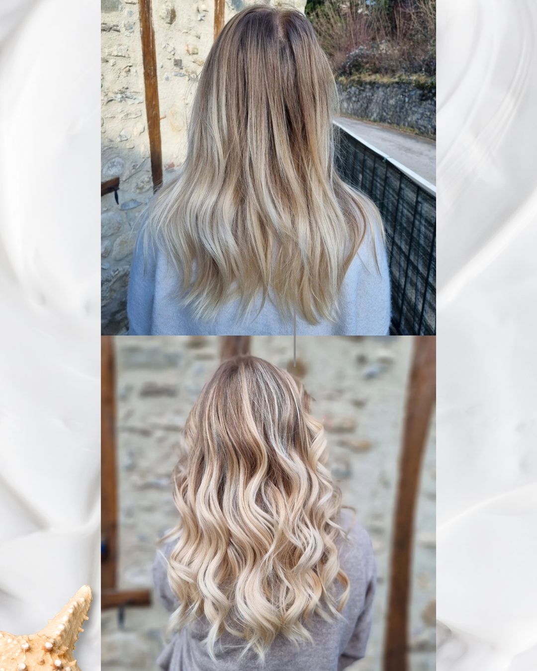 coiffure routine naturelle cheveux blonds